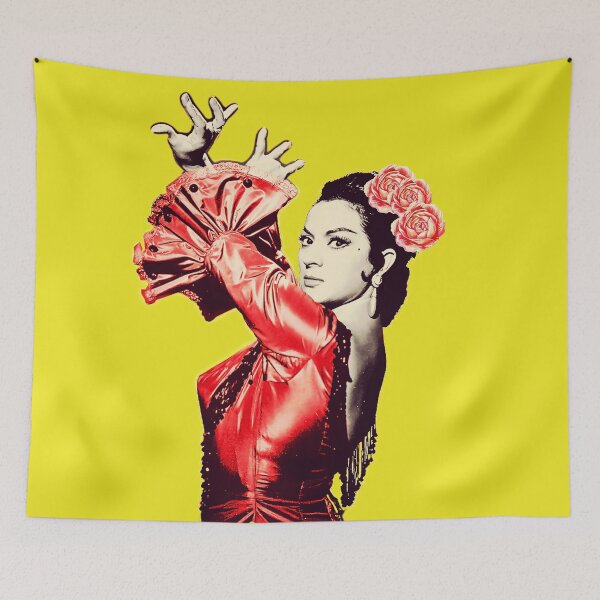 Item preview, Lola Flowers Yellow Background designed and sold by JmB Folkloricas.