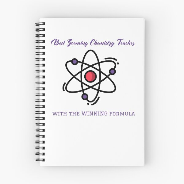 Item preview,  Best Zooming Chemistry Teacher Ever with the Winning Formula fun quarantine tshirt,mug and notebook gear designed and sold by GmolahUnlimited.