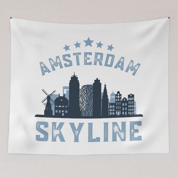 Artikelvorschau, Amsterdam Skyline Stadt Amsterdam Niederlande entworfen und verkauft von OneTimeEngineer.