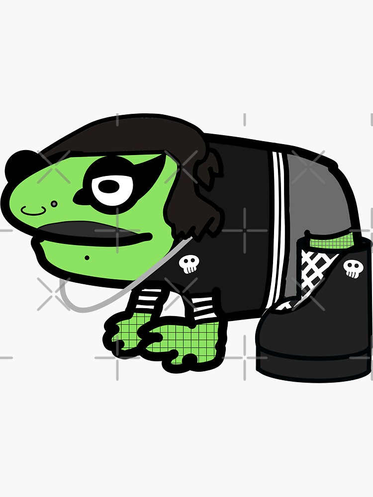 Goth Frog Sticker For Sale By Firstroundpixel Redbubble 5073