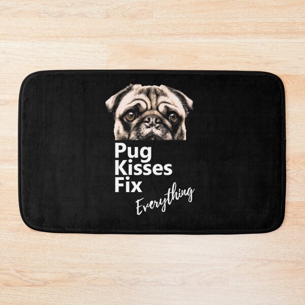 Item preview, Pug lovers, pug Kisses Fix Everything designed and sold by Collagedream.