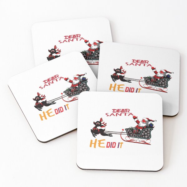 Item preview, dear santa he did it ; funny gift christmas  designed and sold by josef95.