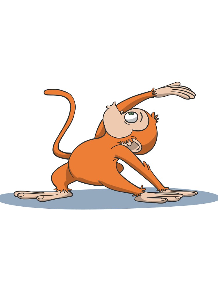 Set of kids yoga animal poses. Monkey, frog,... - Stock Illustration  [111962481] - PIXTA