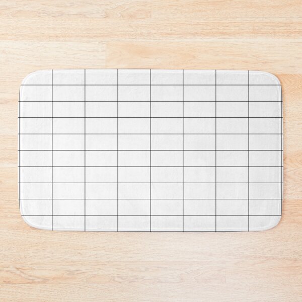 Item preview, Long Grid Horitzontal White designed and sold by Miss Striped.
