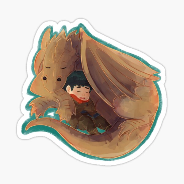 Merlin - A boy and his dragon Sticker