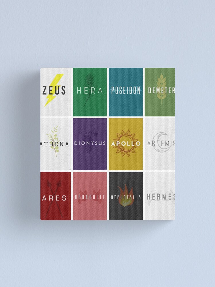Alternate view of The Twelve Olympians - MOSIAC Canvas Print