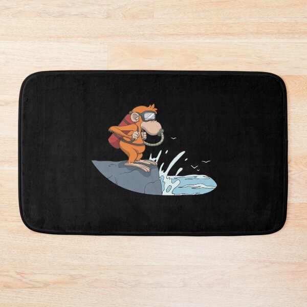 Item preview, Monkey diver jumps from rock designed and sold by Monkey Ful.
