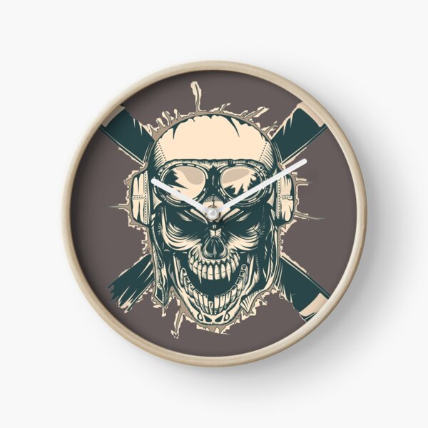 Aperçu de l'œuvre T-shirt Pilote Paramoteur Skull In Helmet Lunettes De Soleil Hélice créée et vendue par Zavola.