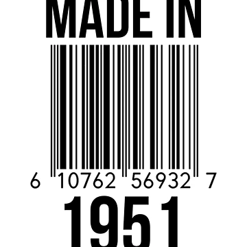 Artwork thumbnail, Made In 1951 by RandomStuffShop