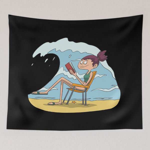 Item preview, Book reading at the beach designed and sold by Monkey Ful.