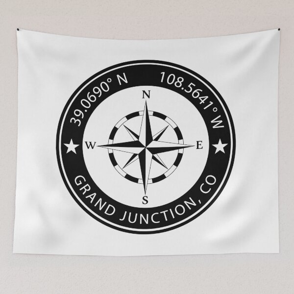 Item preview, Grand Junction, Colorado Geographical Coordinates designed and sold by TeeOhGraphics.