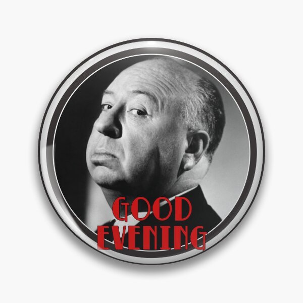 Item preview, Alfred Hitchcock good evening movie print. Birthday party gifts. Officially licensed merch. designed and sold by chrlalexandru.