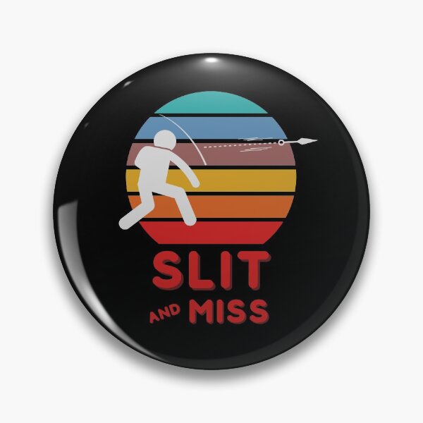 Item preview, Knife Throwing Funny Knife Throw Slit And Miss Hit Pun Retro designed and sold by trendo.