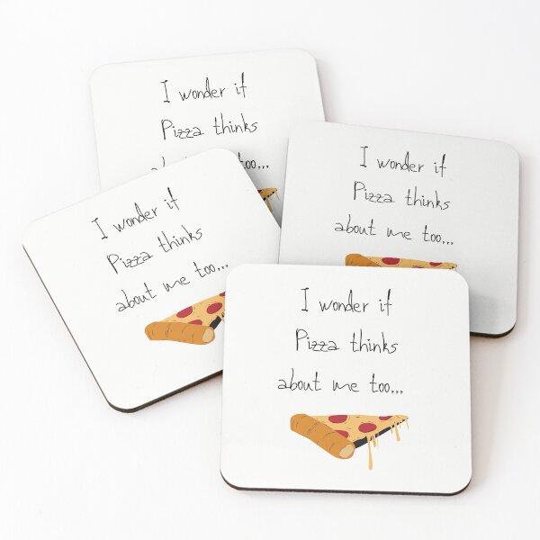 Item preview, I wonder if Pizza thinks about me too  designed and sold by BohoMoon.