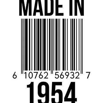Artwork thumbnail, Made In 1954 by RandomStuffShop