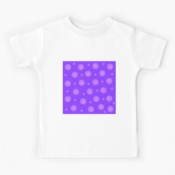 Purple and Pink Polka Dots Kids T-Shirt