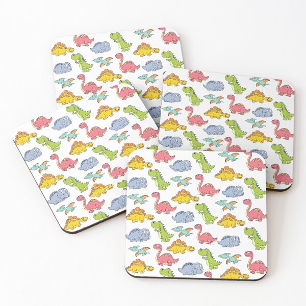Item preview, Happy dinosaur pattern designed and sold by FrankaB.
