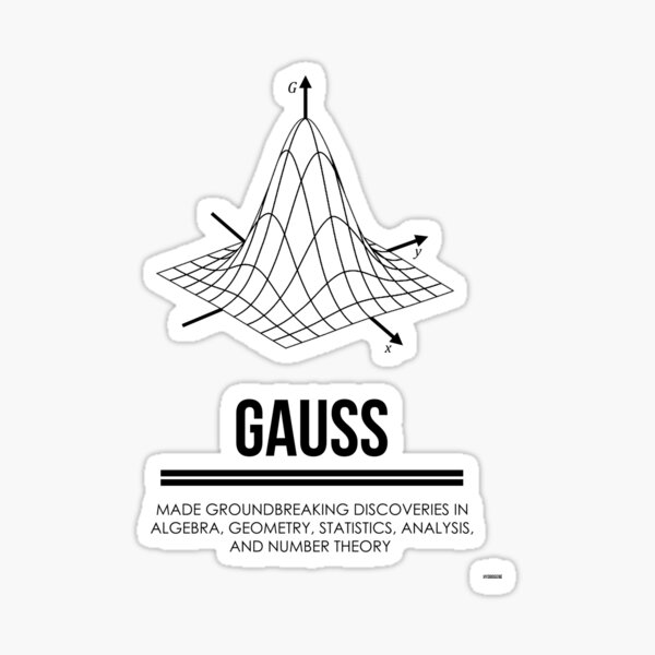 GAUSS - Mathematicians Collection Sticker