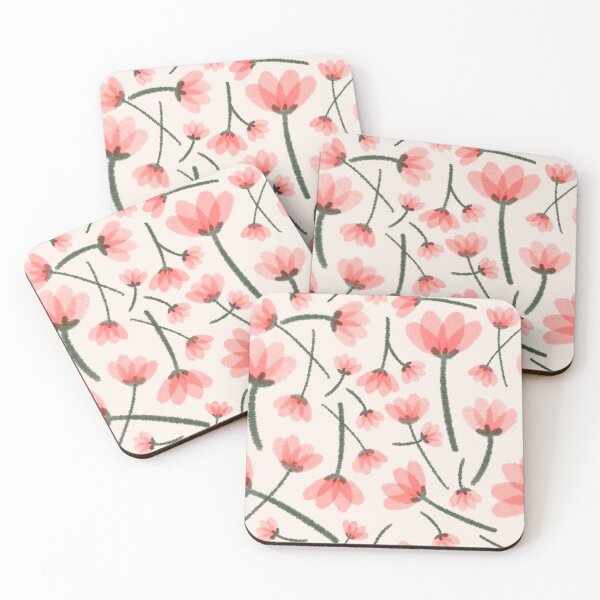 Item preview, Red Flowers (Seamless Pattern) designed and sold by DesignByJennyyy.