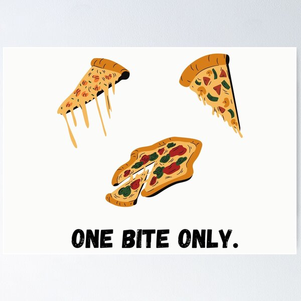 Item preview, Pizza rules -One Bite Only  designed and sold by BohoMoon.