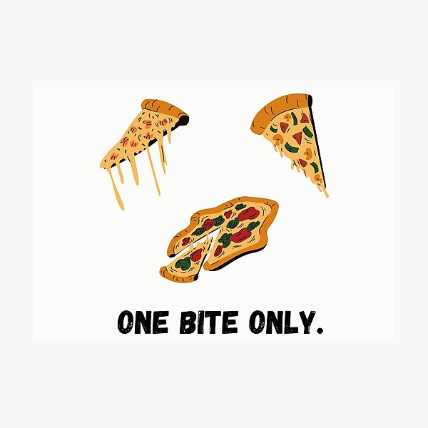 Item preview, Pizza rules -One Bite Only  designed and sold by BohoMoon.