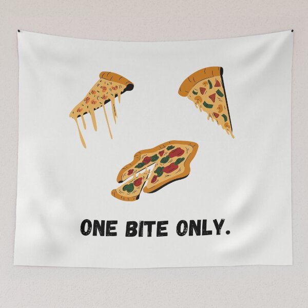 Item preview, Pizza rules -One Bite Only  designed and sold by BohoMoon.