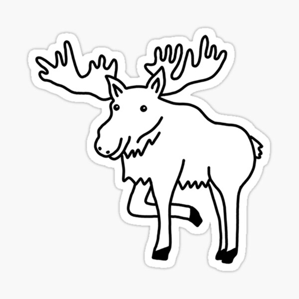 Hello Moose Sticker