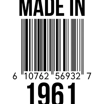 Artwork thumbnail, Made In 1961 by RandomStuffShop