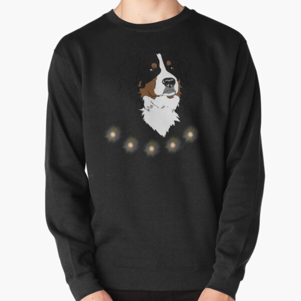 Bernese Mountain Dog Vintage Sunset Dog Pullover Sweatshirt