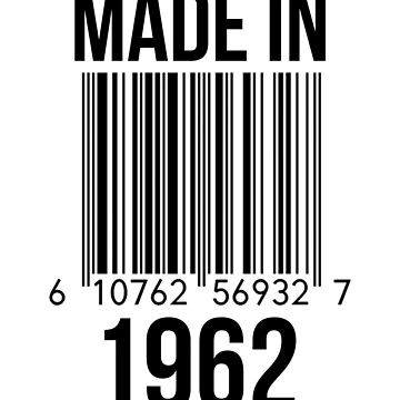 Artwork thumbnail, Made In 1962 by RandomStuffShop