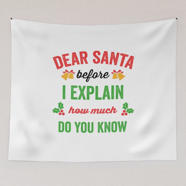 Item preview, Dear Santa Before I Explain How Much Do You Know designed and sold by Avgeek21.