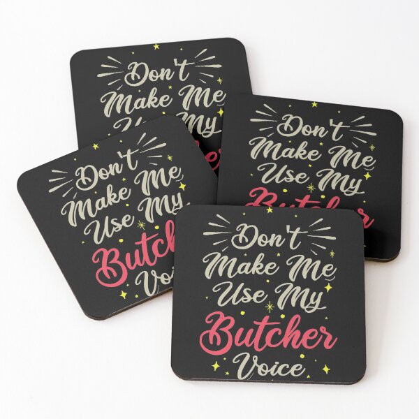 Item preview, Don't Make Me Use My Butcher Voice, Cute Funny Gift Idea For Butchers  designed and sold by awesomedraw.