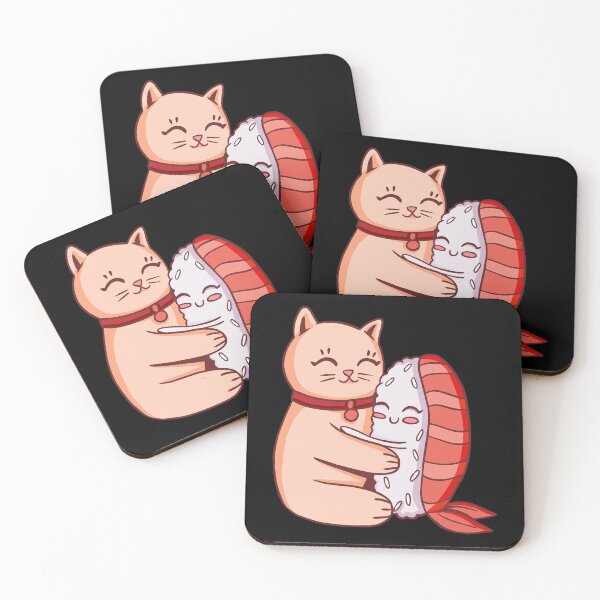 Item preview, Cute Cat And Sushi Hugging  designed and sold by OnepixArt.
