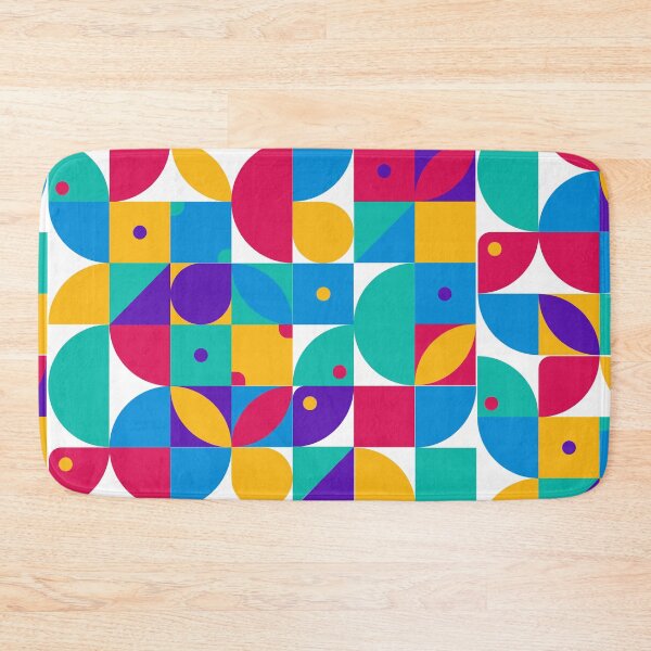 Item preview, Wallpaper background colorful geometric vector patterns, square, rose, round designed and sold by Luinwen.