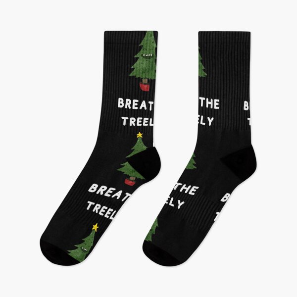 Item preview, Merry Christmas Tree Breathe Treely Pun freely Funny Joke designed and sold by trendo.
