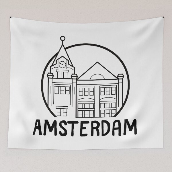 Artikelvorschau, Amsterdam Skyline Stadt Amsterdam Niederlande entworfen und verkauft von OneTimeEngineer.