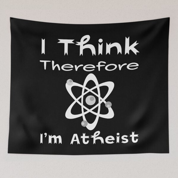 Item preview, I Think Therefore I'm Atheist Funny Atheism Humour designed and sold by cattiktoks1718.