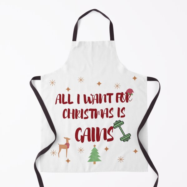 Item preview, All I Want For Christmas Is Gains Transparent Red Letters designed and sold by LuckyKermit.