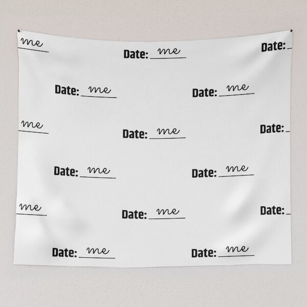 Item preview,  "Date Me" Funny Single Date me Invitation Black Text designed and sold by Damitparasayo.