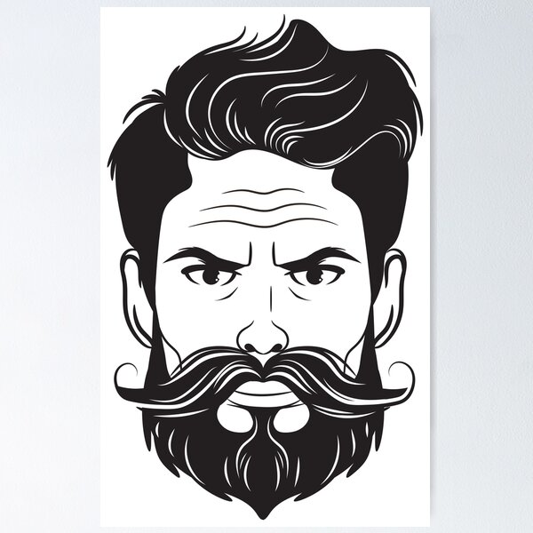 Artikelvorschau, Bart Design Illustration entworfen und verkauft von ramdesigner.