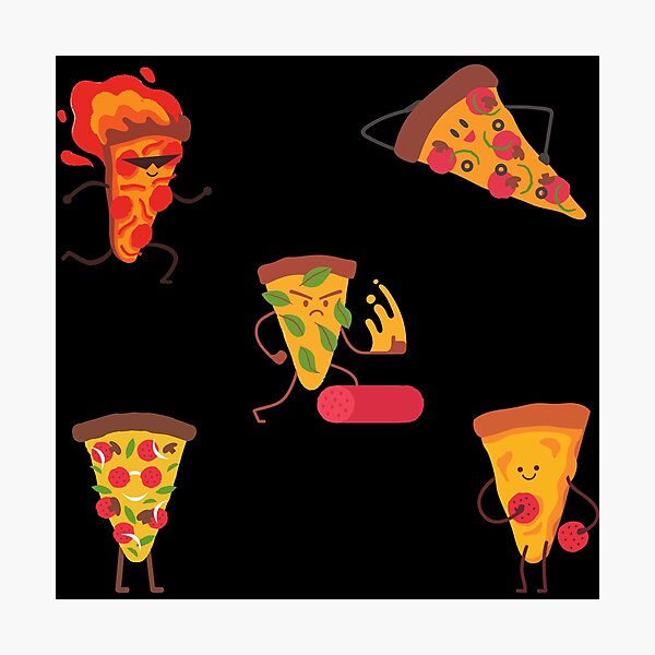 Item preview, Pizza Moods Pack - One Bite designed and sold by BohoMoon.