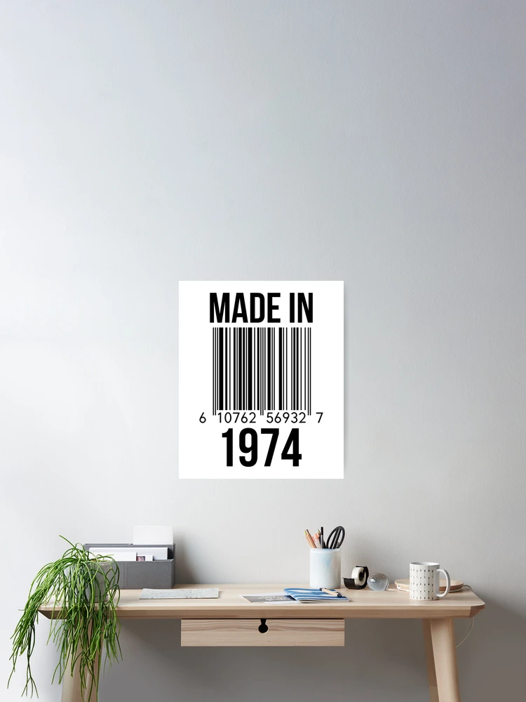 Thumbnail 2 of 3, Poster, Made In 1974 designed and sold by RandomStuffShop.