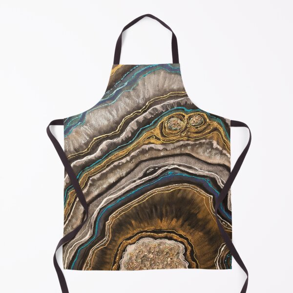 Item preview, Galaxy Gold Geode / Art Painting / Turquoise Agate / Earthy / Crystals  designed and sold by artenvironments.