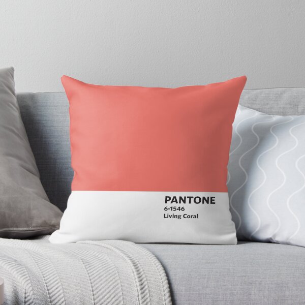 coral throw pillow covers