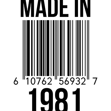 Artwork thumbnail, Made In 1981 by RandomStuffShop