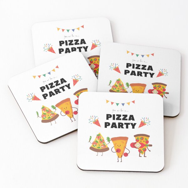 Item preview, Pizza Party Invite designed and sold by BohoMoon.