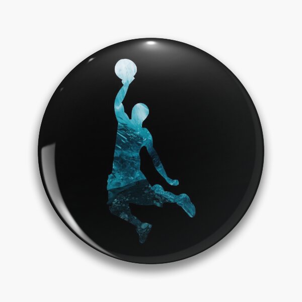 Item preview, Blue Dunking Basketball Silhouette designed and sold by Express YRSLF.
