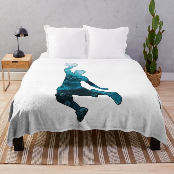 Item preview, Blue Dunking Basketball Silhouette designed and sold by Express YRSLF.