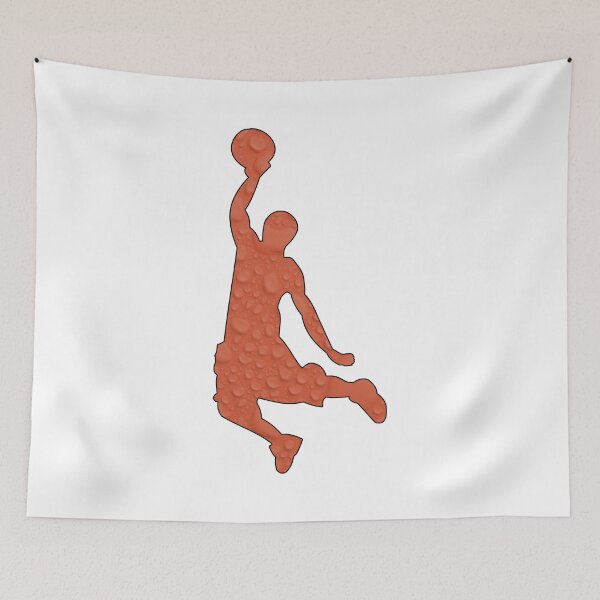 Item preview, Orange Dunking Basketball Silhouette designed and sold by Express YRSLF.