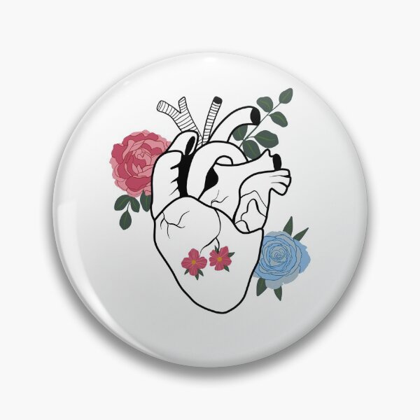Aperçu de l'œuvre Coeur et fleurs esthétiques créée et vendue par BCCOLLECTION.